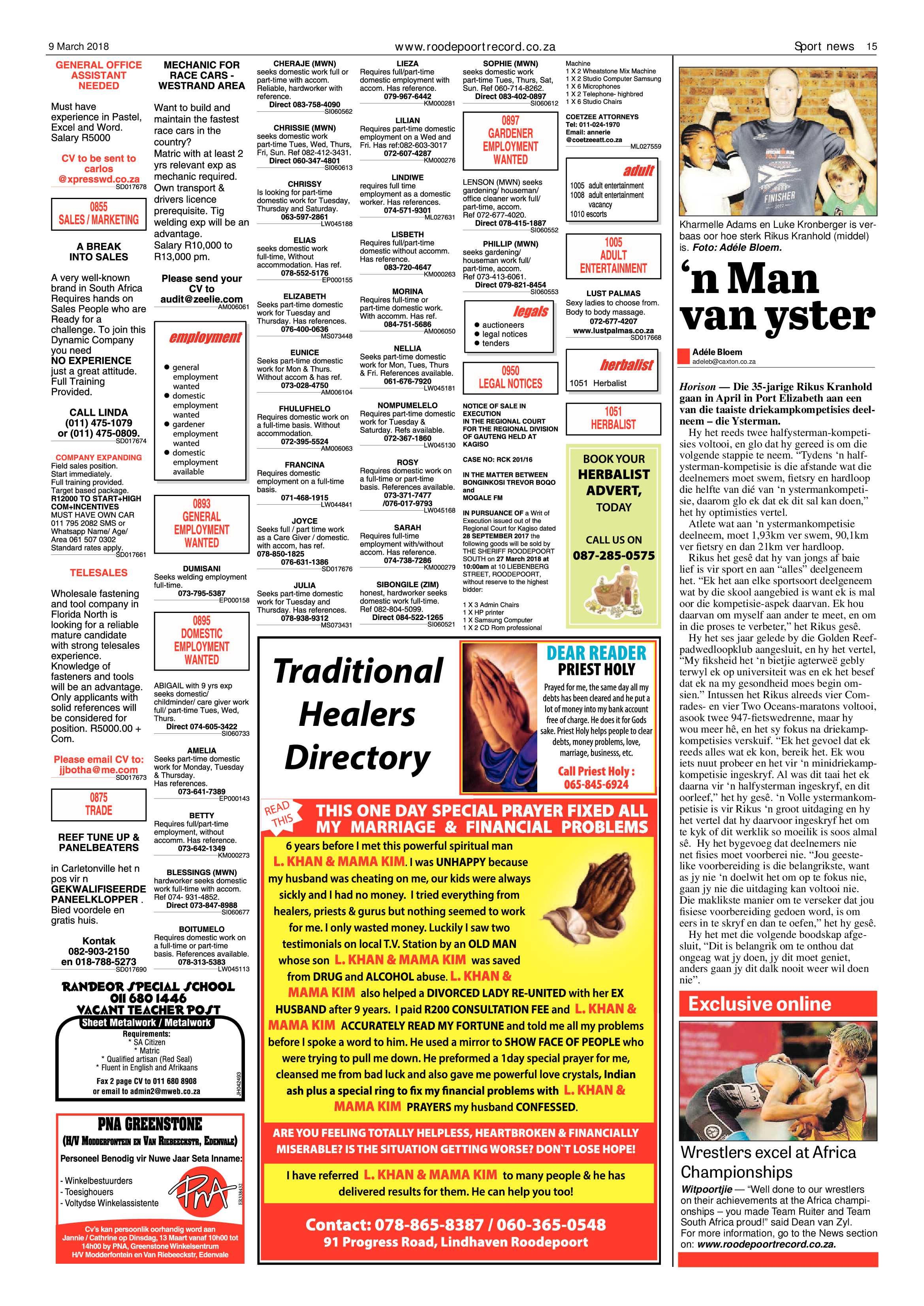 Roodepoort Record 9 March 2018 page 15