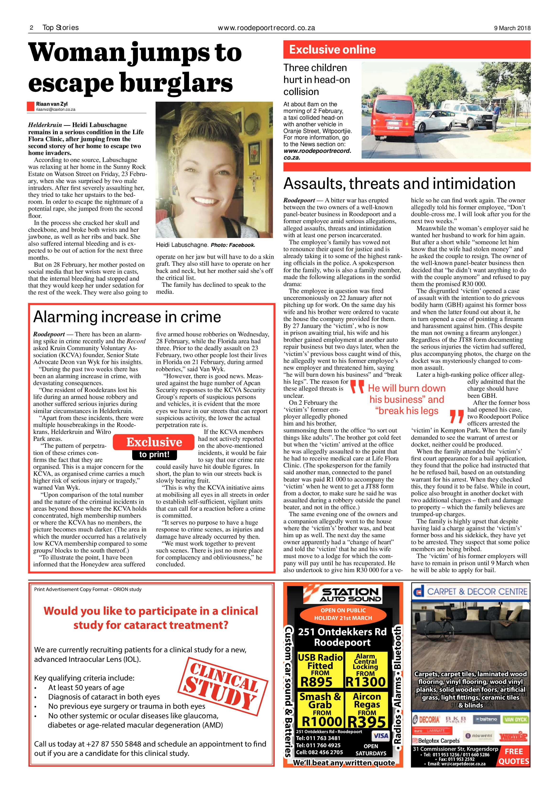 Roodepoort Record 9 March 2018 page 2