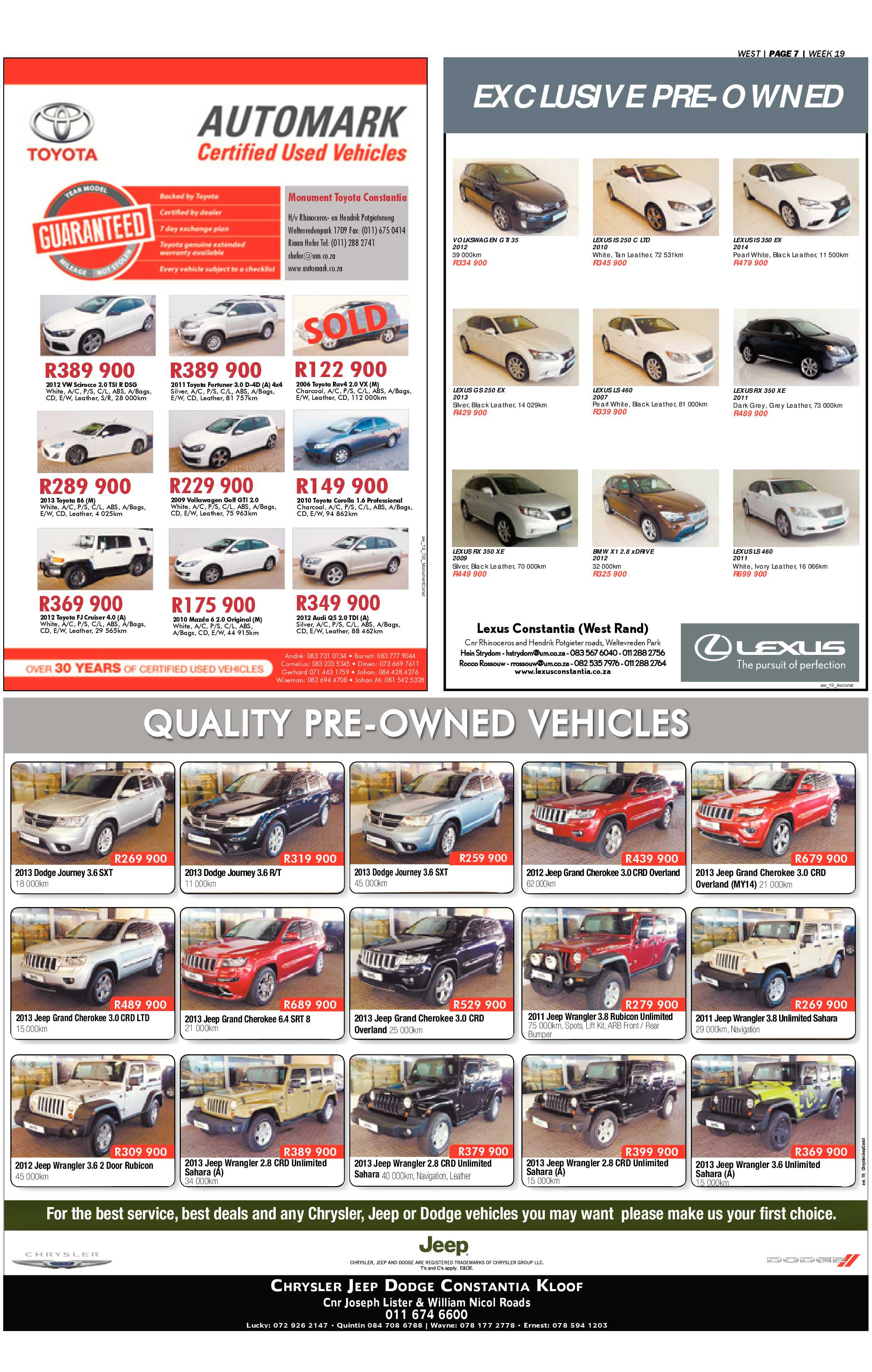 Roodepoort Record 9 May 2014 page 27