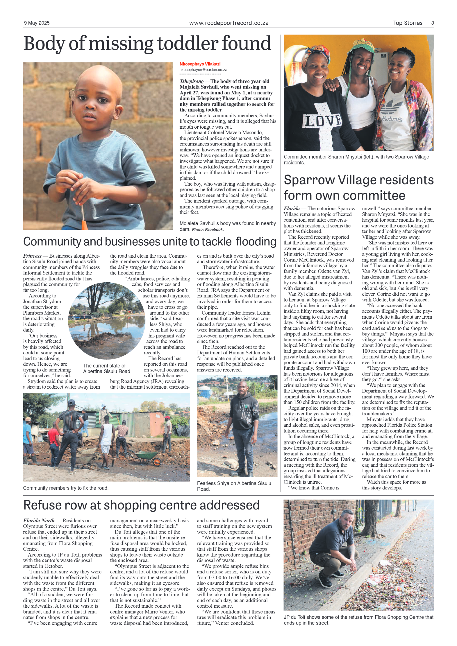 Roodepoort Record 9 May 2025 page 3