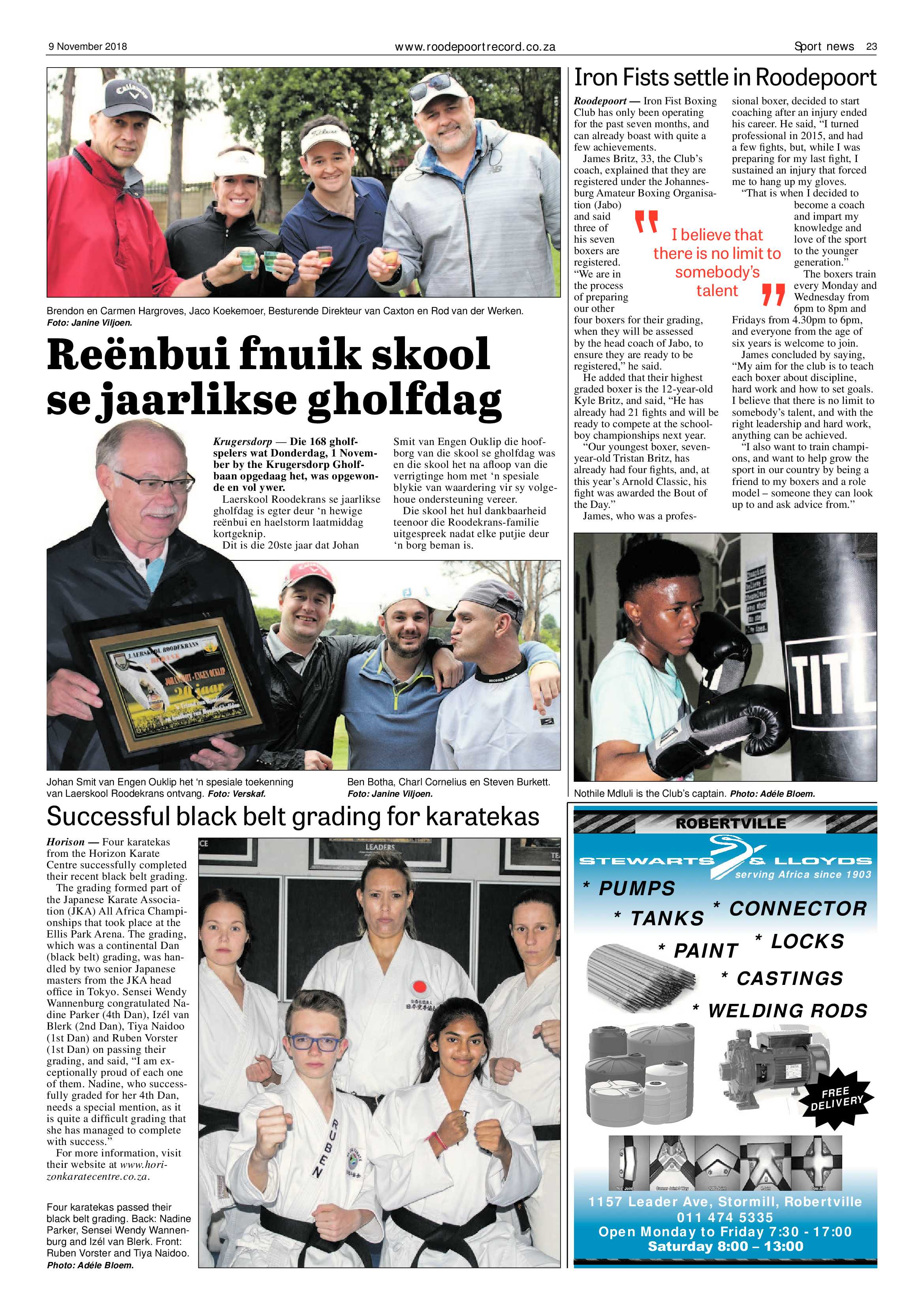 Roodepoort Record 9 November 2018 page 23