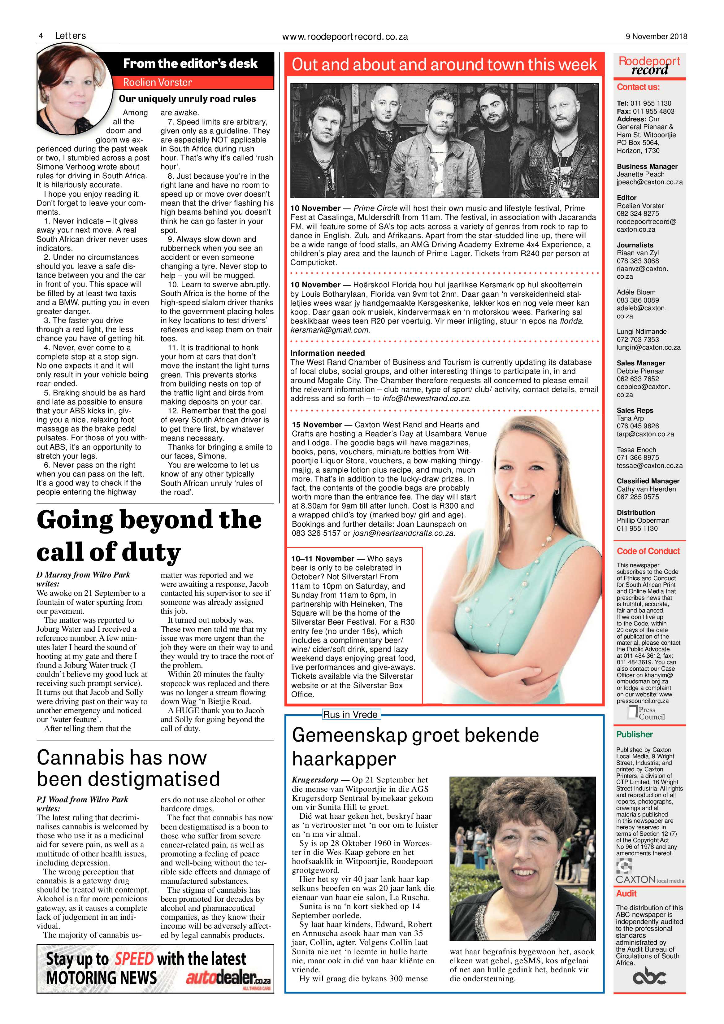 Roodepoort Record 9 November 2018 page 4