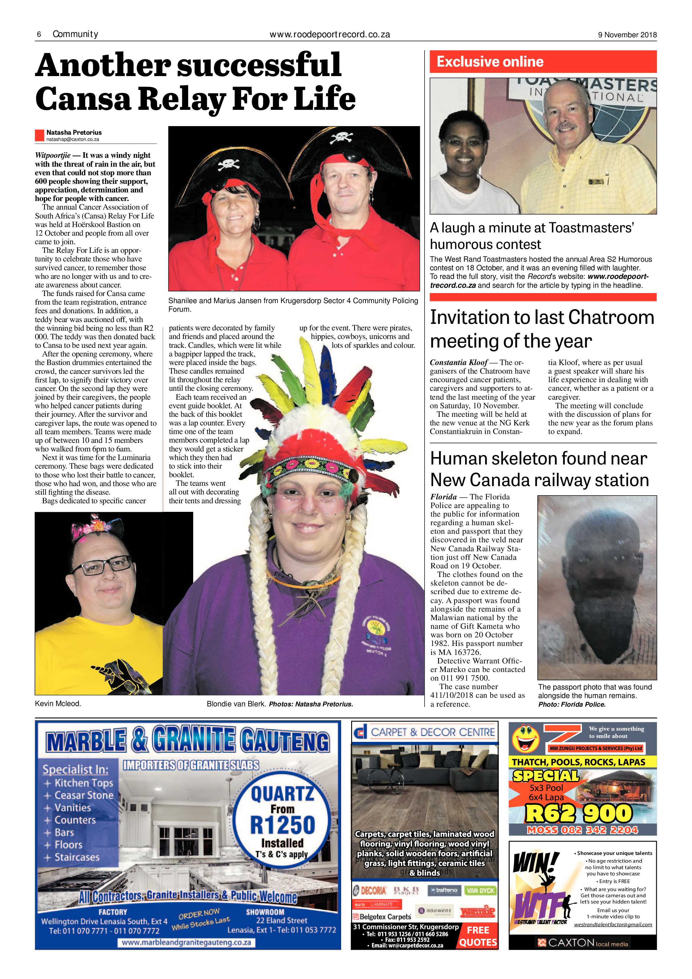 Roodepoort Record 9 November 2018 page 6