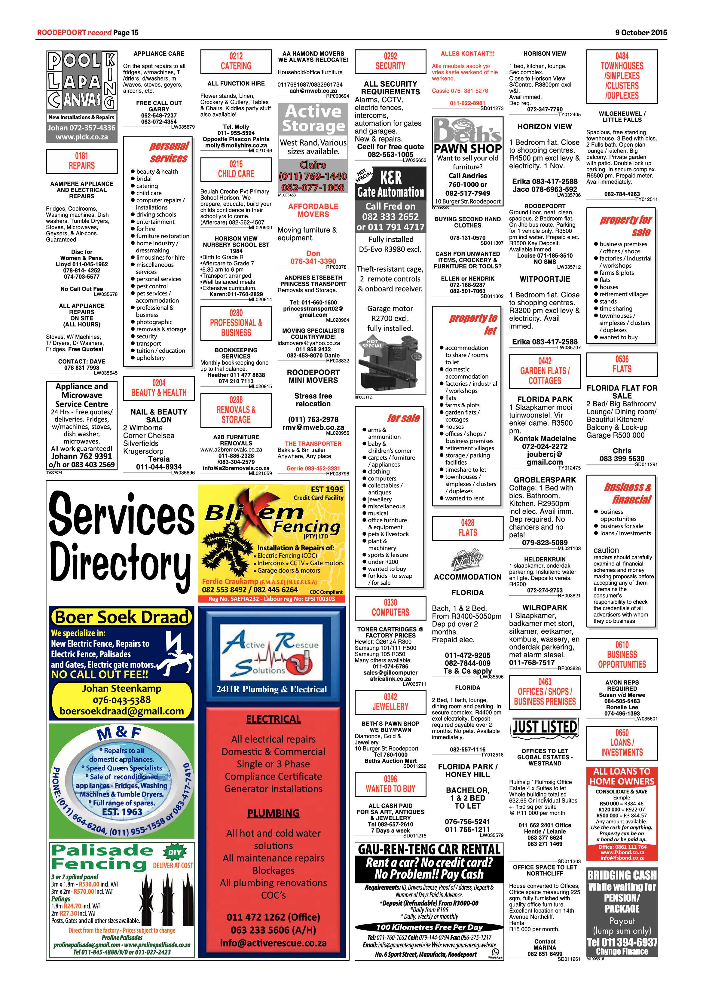 Roodepoort Record 9 October 2015 page 22