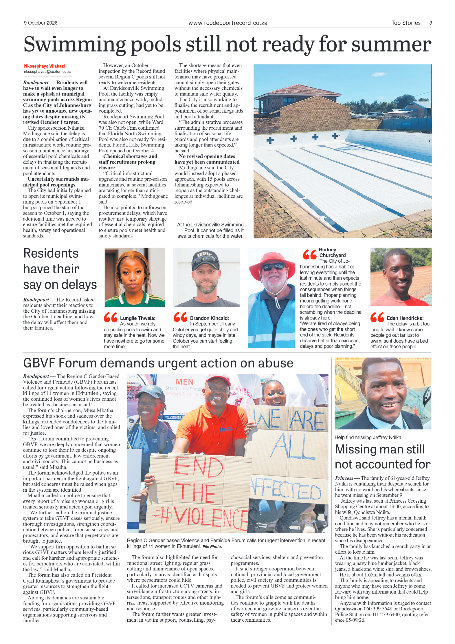 Roodepoort Record 9 October 2026 page 3