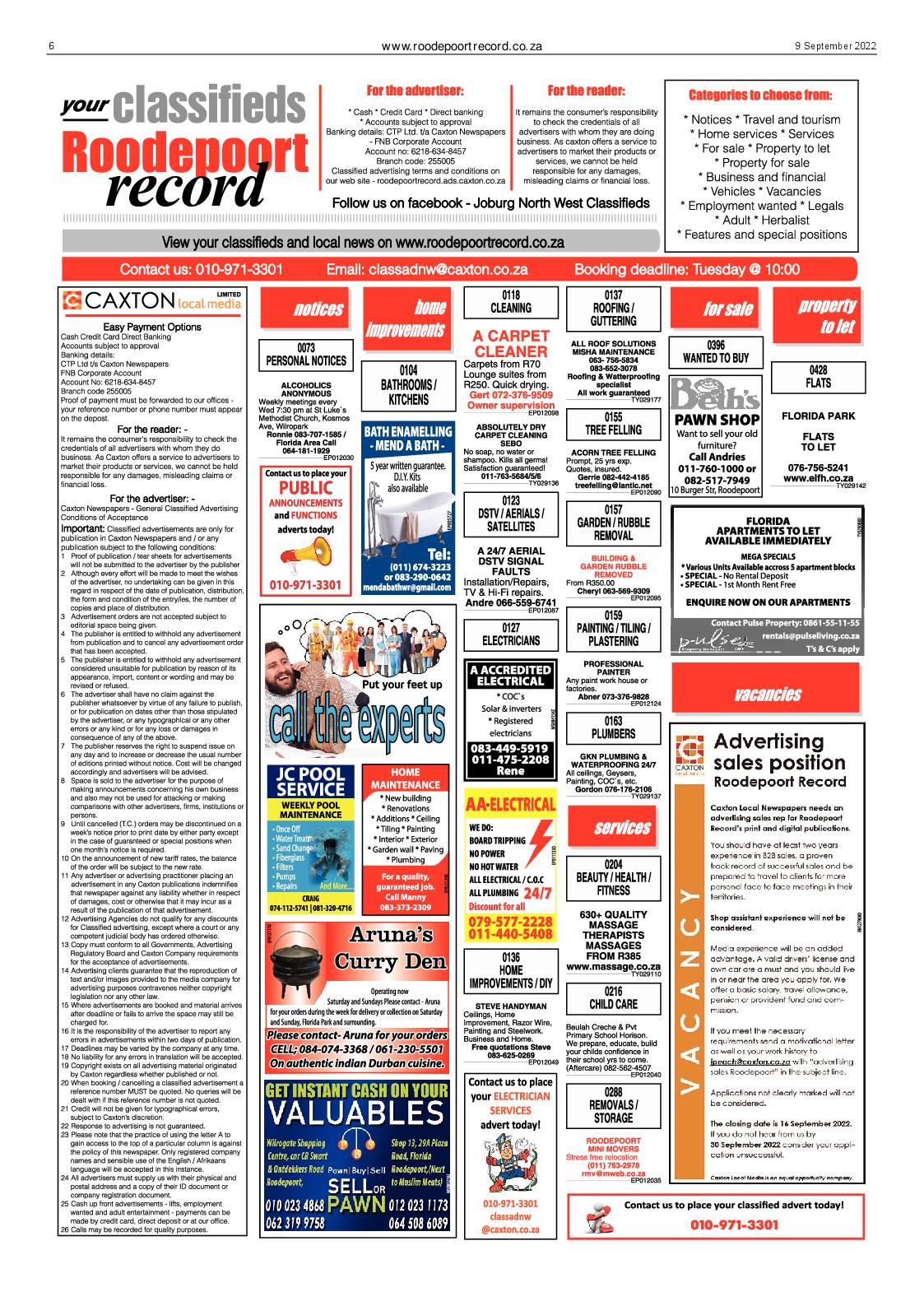 Roodepoort Record 9 September 2022 page 6