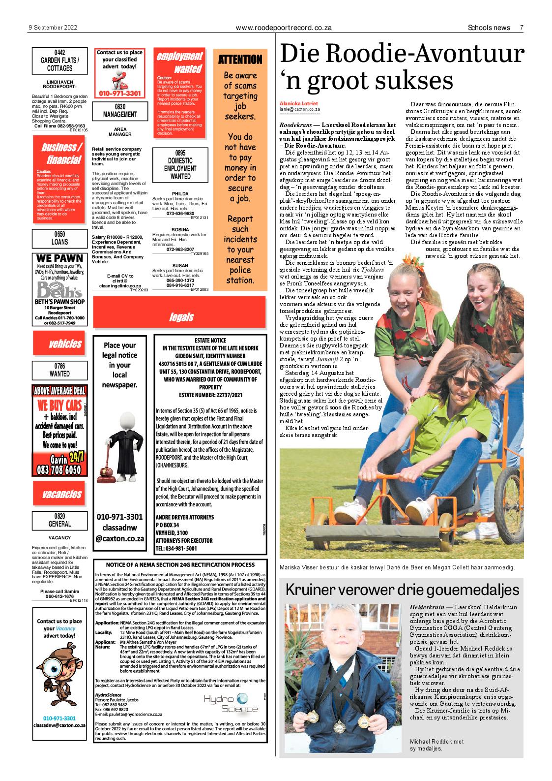 Roodepoort Record 9 September 2022 page 7
