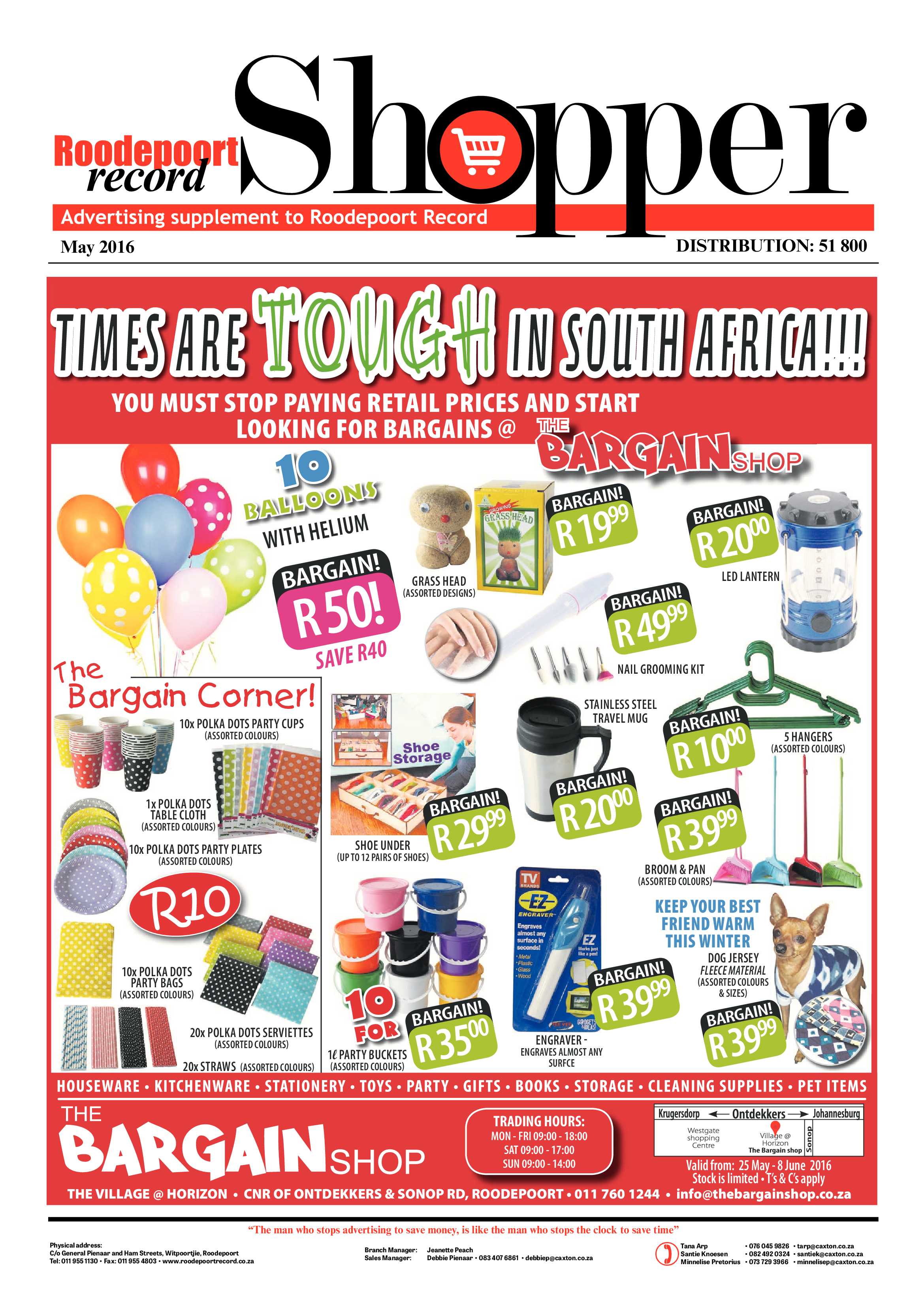 Roodepoort Record Shopper page 1