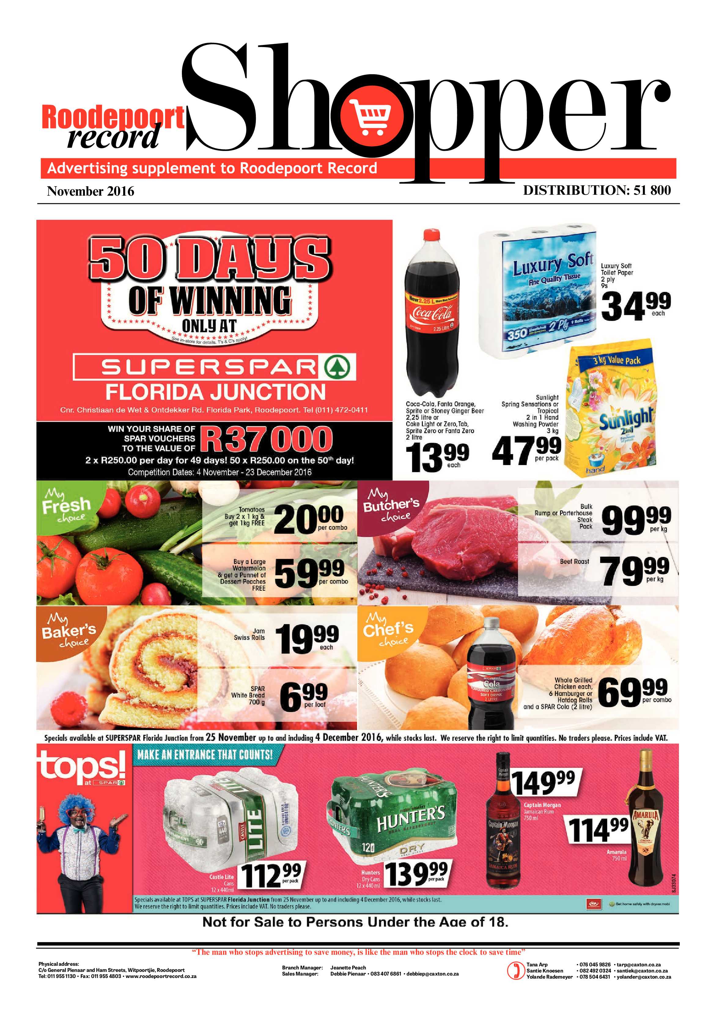 Roodepoort Record Shopper November 2016 page 1