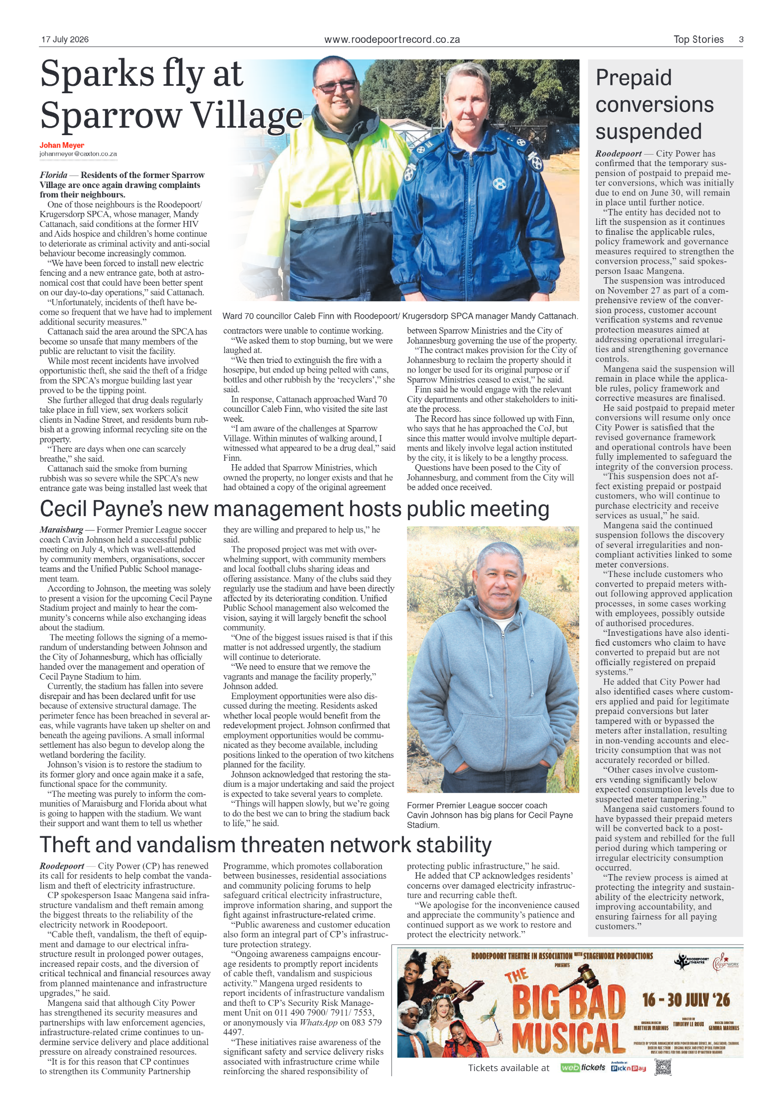 Roodepoort Record 17 July 2026 page 3