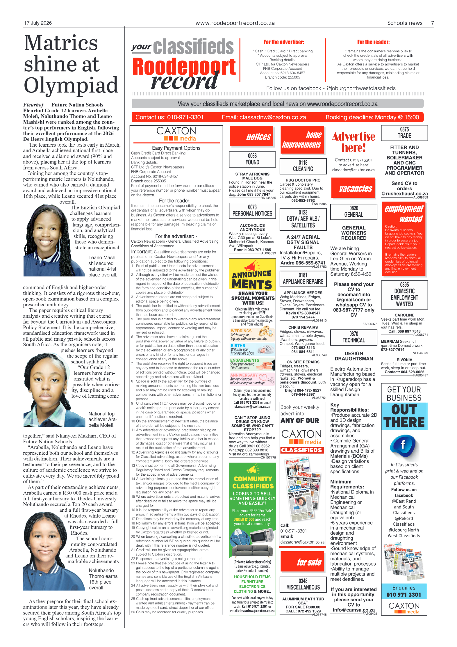 Roodepoort Record 17 July 2026 page 7