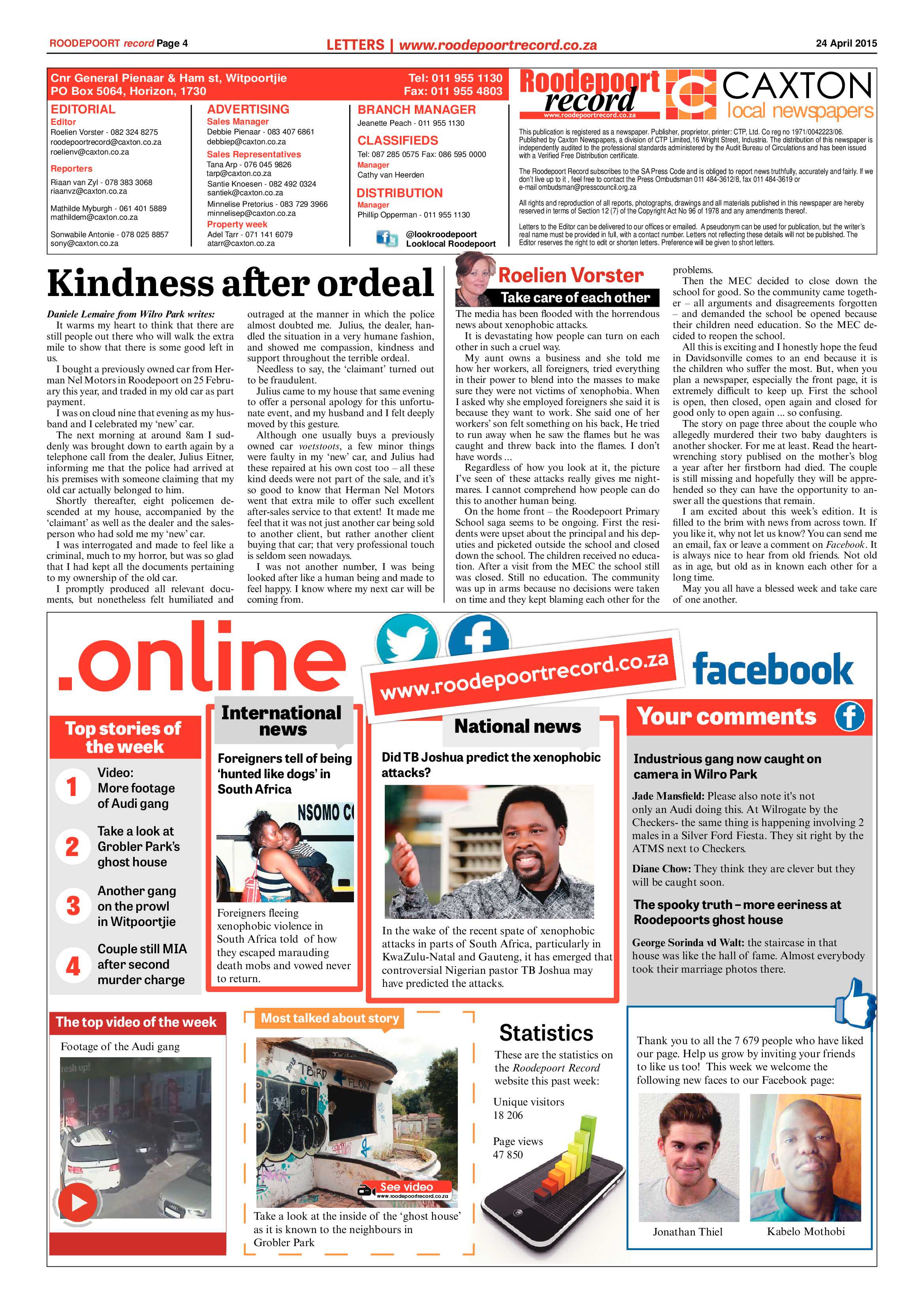 Roodepoort Record 26 June 2015 page 12