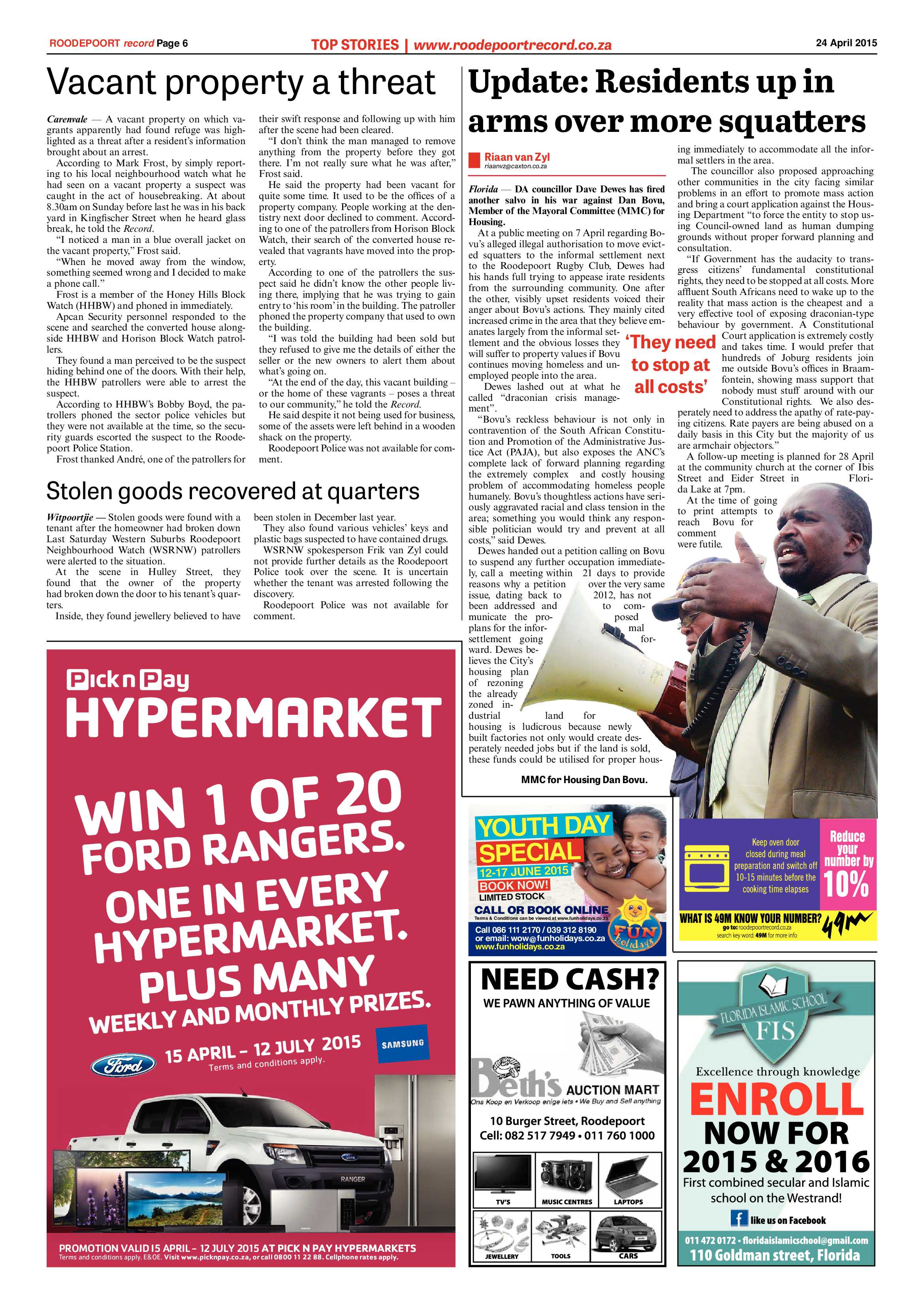 Roodepoort Record 26 June 2015 page 14