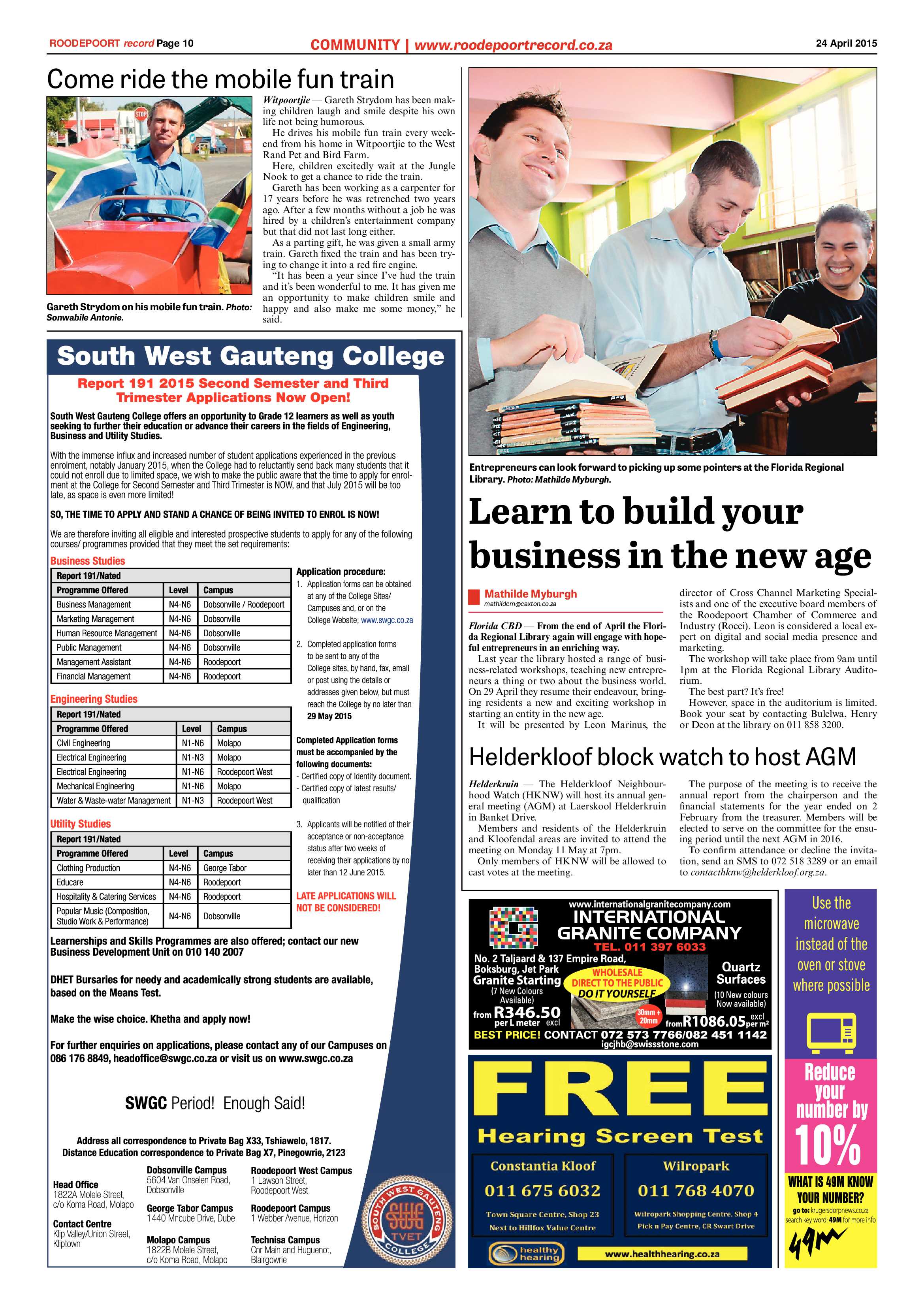 Roodepoort Record 26 June 2015 page 18