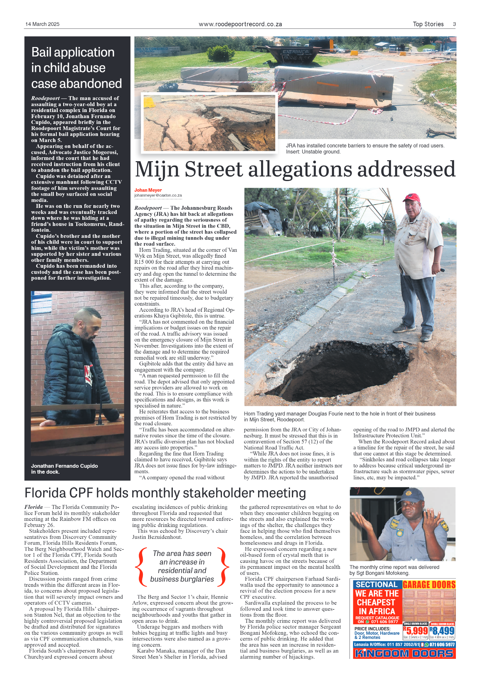 Roodepoort Record 14 March 2025 page 3